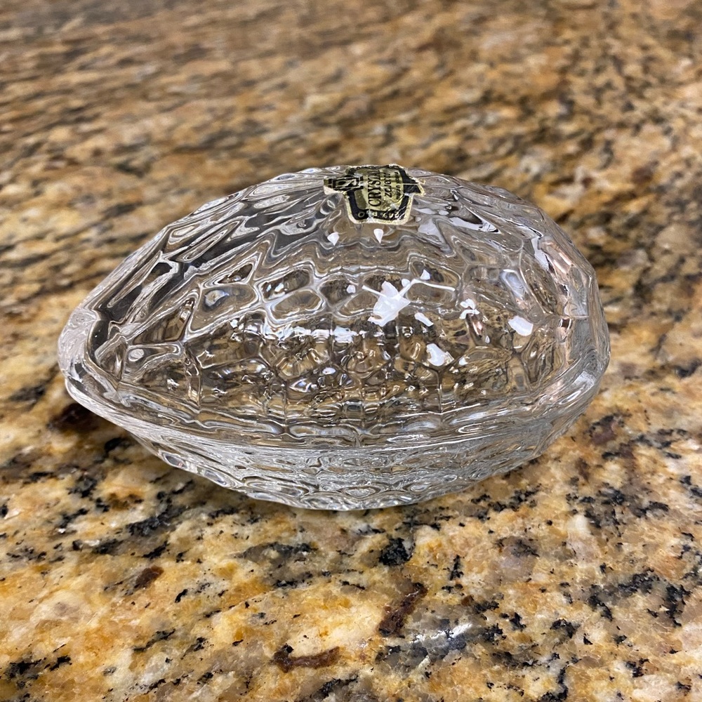 Vintage Zajecar Crystal Egg